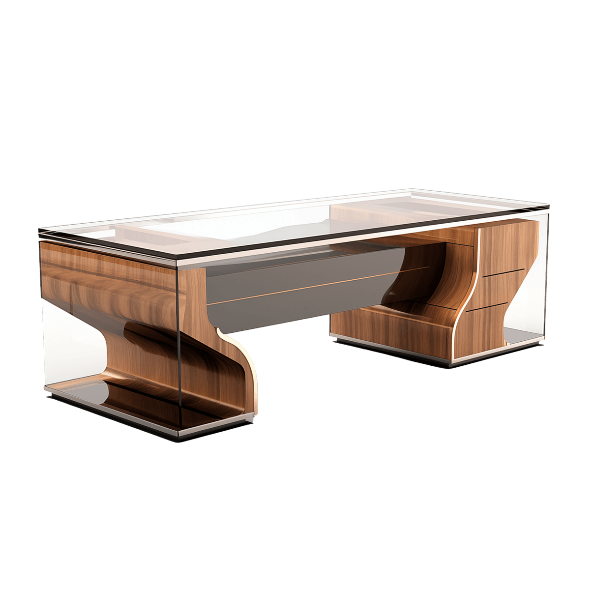 Rustic wooden coffee table – Image 3